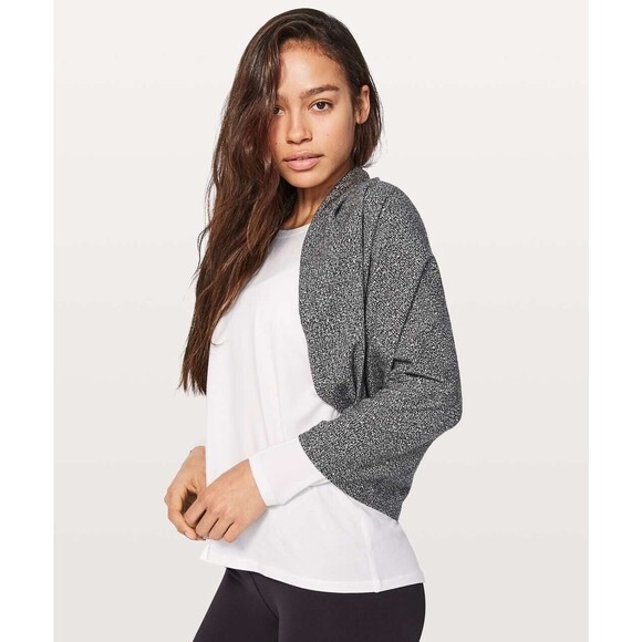 Lululemon Vinyasa Scarf *RuluReconnect‎ Jacquard Running Luon White Black - Picture 1 of 8